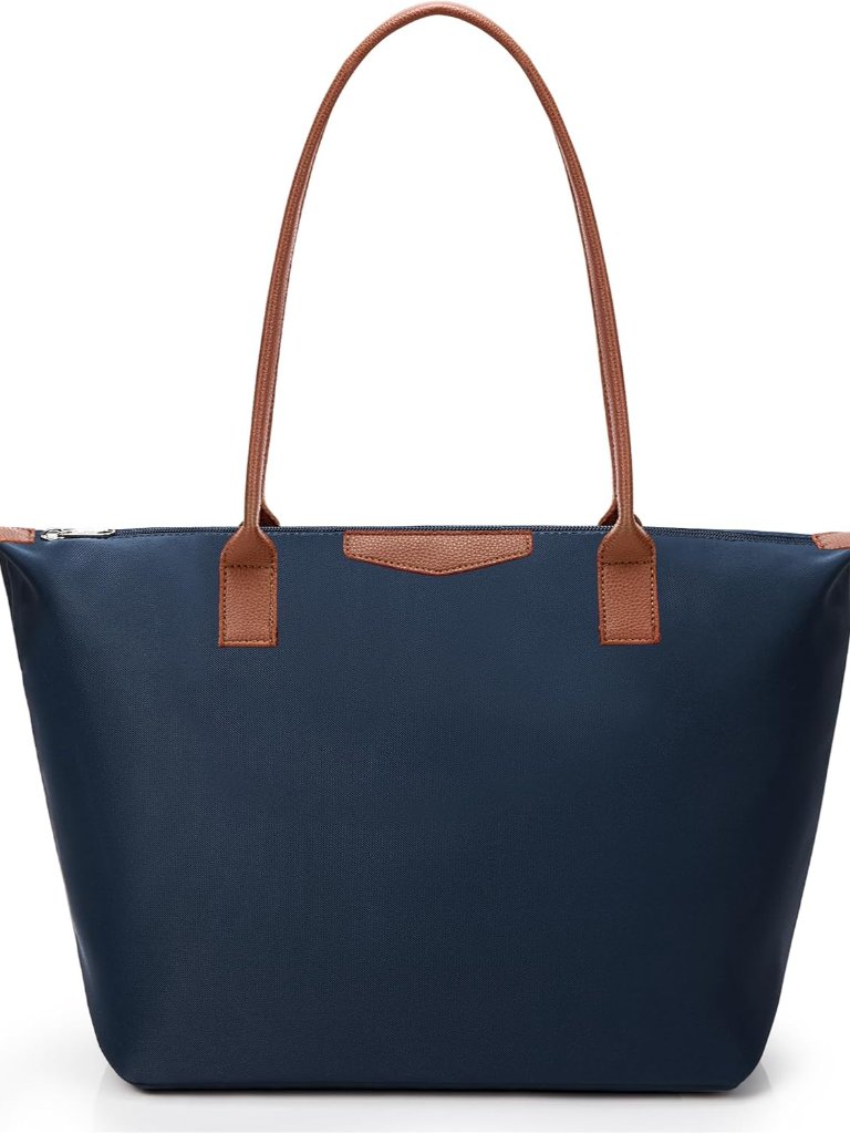 Tote Bag For Women, Casual Hobo Bag Vegan Leather Top-Handle Purse Foldable Shou